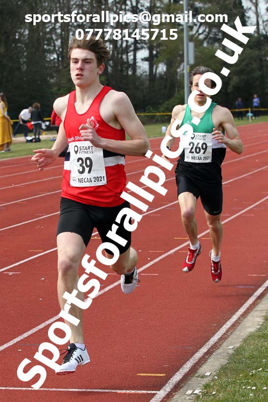 800 metres, 2021 NECAA Open Graded Meeting, Morpeth. Photo: David T. Hewitson/Sports for All Pics